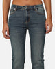 XXIII Women's Mid Rise Skinny Bootleg Jean Dark Denim