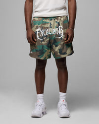 Loiter Excalibur Mesh Shorts Woodland Camo