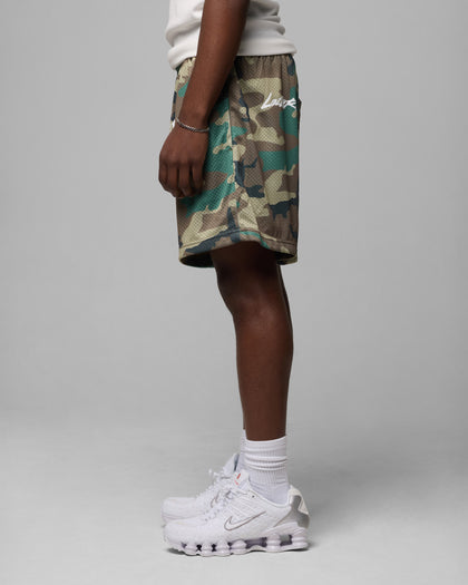 Loiter Excalibur Mesh Shorts Woodland Camo