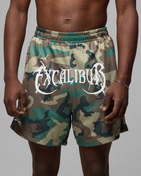 Loiter Excalibur Mesh Shorts Woodland Camo
