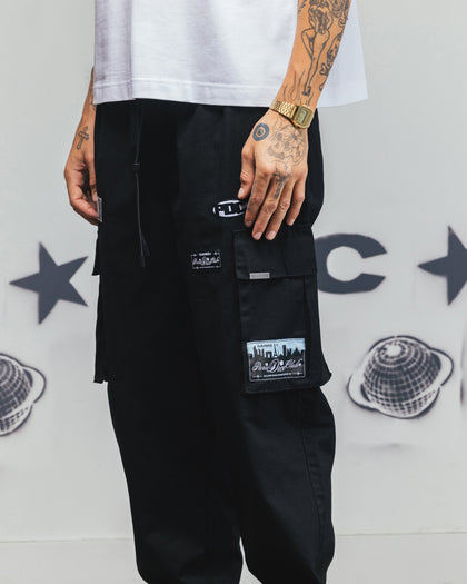 Carre Patchwork Cargo Jogger Black