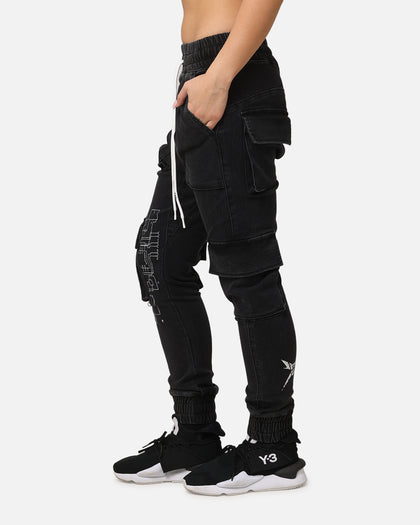 The Anti Order Blueprint Denim Joggers Vintage Black