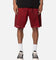 MNML Burnt Distressed Denim Shorts Red