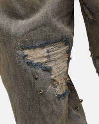 MNML Ultra Baggy Emo Denim Jeans Blue