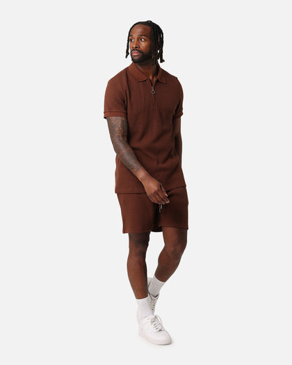 XXIII Ethan Knit Shorts Brown