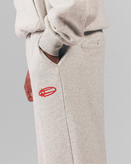 Loiter Celestial Sweat Pants Light Grey Marl