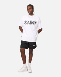 Saint Morta Gothic Nylon Shorts Black