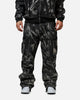 MNML Ultra Baggy Rip Denim Cargo Pant Black