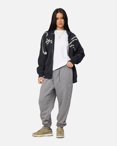 Jordan Brooklyn Fleece Pants Carbon Heather/White