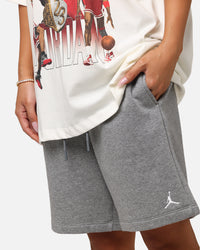 Jordan Brooklyn Fleece Shorts Carbon Heather/White
