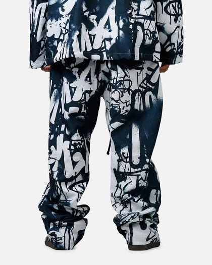MNML Graffiti Coach Pants Black/White