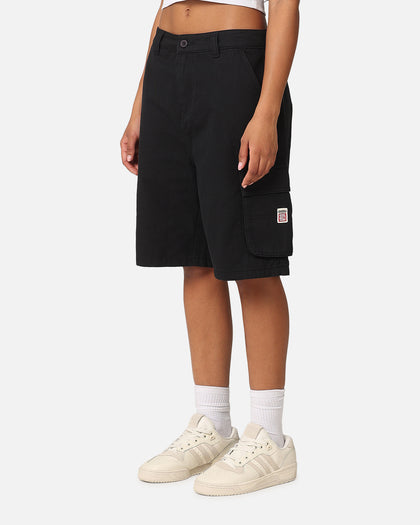 S Double Cargo Work Shorts Black