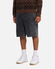 S Double Denim Standard Shorts Faded Black