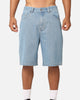 S Double Denim Standard Shorts Mid Blue