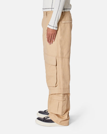 MNML Baggy Slanted Cargo Pants Khaki