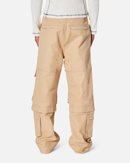 MNML Baggy Slanted Cargo Pants Khaki