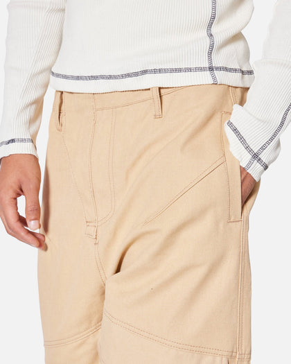 MNML Baggy Slanted Cargo Pants Khaki