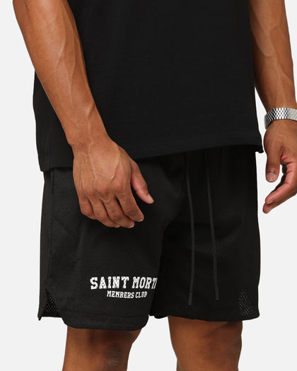 Saint Morta Members Club Mesh Shorts Black