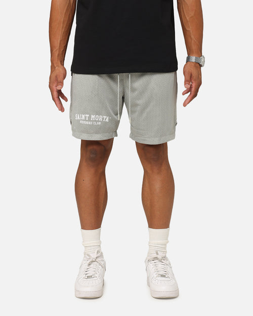 Saint Morta Members Club Mesh Shorts Light Grey