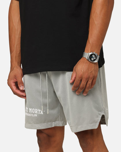 Saint Morta Members Club Mesh Shorts Light Grey