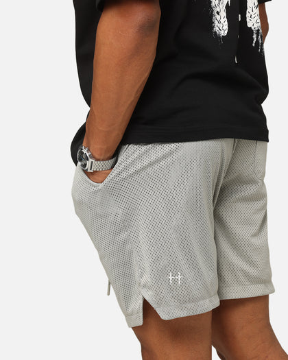 Saint Morta Members Club Mesh Shorts Light Grey