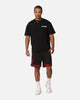 Carre Fold Mesh Basketball Shorts Black/Red