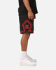 Carre Fold Mesh Basketball Shorts Black/Red