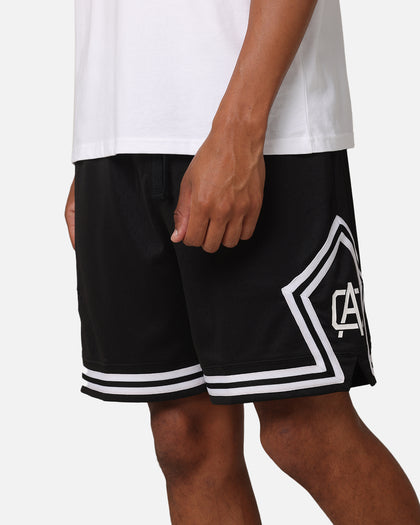 Carre Fold Mesh Basketball Shorts Black/White