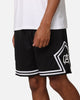 Carre Fold Mesh Basketball Shorts Black/White