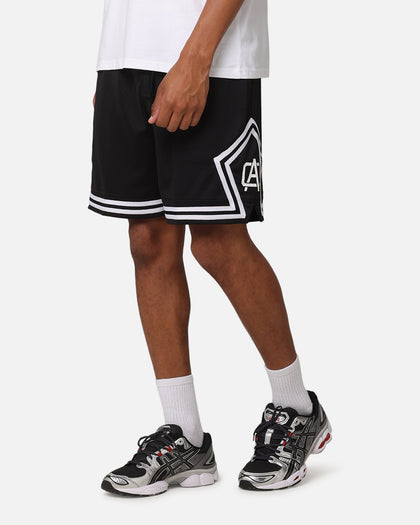 Carre Fold Mesh Basketball Shorts Black/White