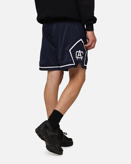 Carre Fold Mesh Basketball Shorts Navy/White