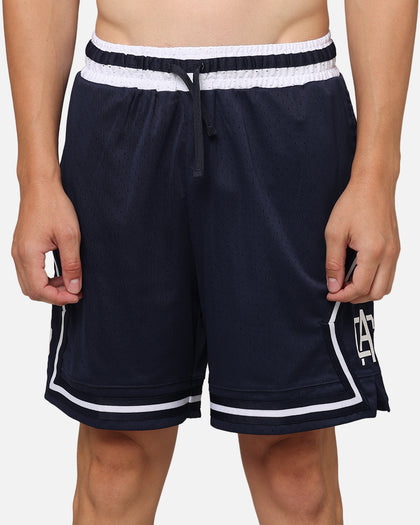 Carre Fold Mesh Basketball Shorts Navy/White