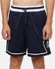 Carre Fold Mesh Basketball Shorts Navy/White