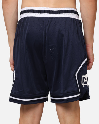 Carre Fold Mesh Basketball Shorts Navy/White