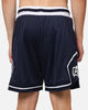 Carre Fold Mesh Basketball Shorts Navy/White