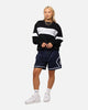 Carre Fold Mesh Basketball Shorts Navy/White