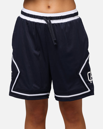 Carre Fold Mesh Basketball Shorts Navy/White