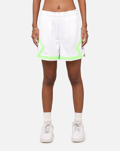 Jordan Women's Dr-FIT 4" Sport Diamond Shorts White/White/Green