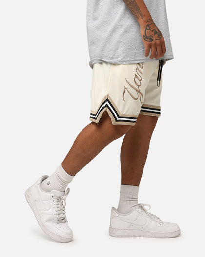 New Era New York Yankees Mesh Shorts Light Beige