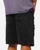 Saint Morta Disrupt Denim Shorts Washed Black