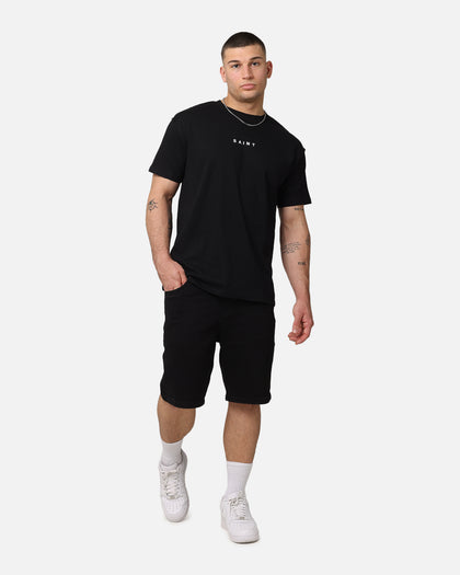 Saint Morta Essential Denim Shorts Washed Black