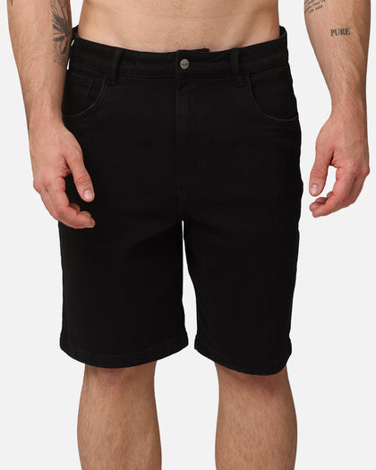 Saint Morta Essential Denim Shorts Washed Black