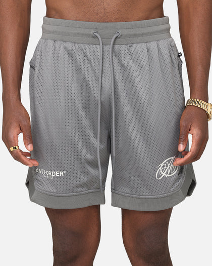The Anti Order Track Club Basketball Shorts Dark Grey/Grey