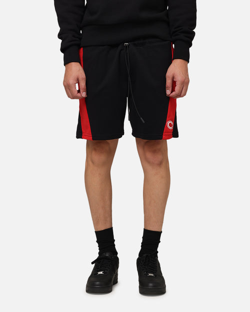 Carre Panelled Shorts Black/Red