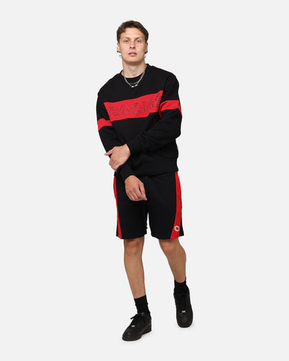 Carre Panelled Shorts Black/Red