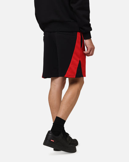 Carre Panelled Shorts Black/Red