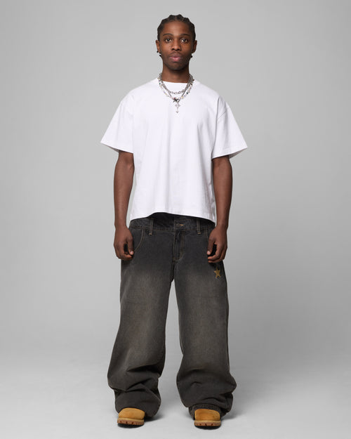 Loiter Star Layered Jeans Vintage Black