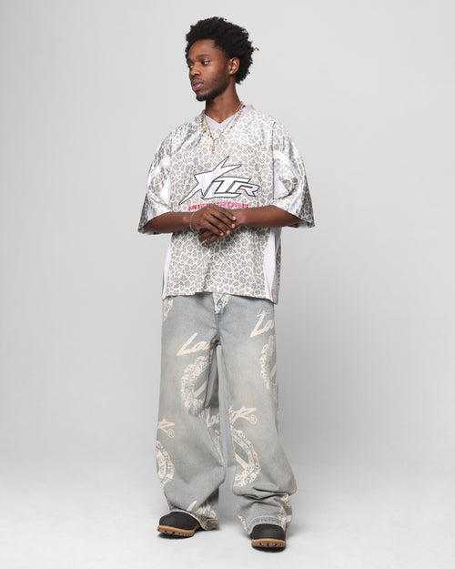 Loiter Peace Baggy Jeans Light Blue