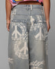 Loiter Peace Baggy Jeans Light Blue