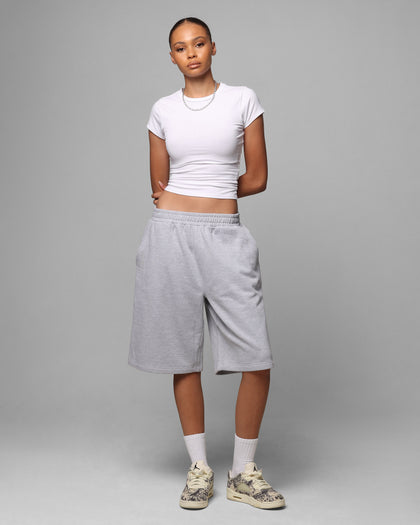 Loiter Premium Essentials Sweat Shorts Grey Marle